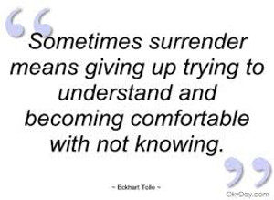 The Beauty of Surrendering