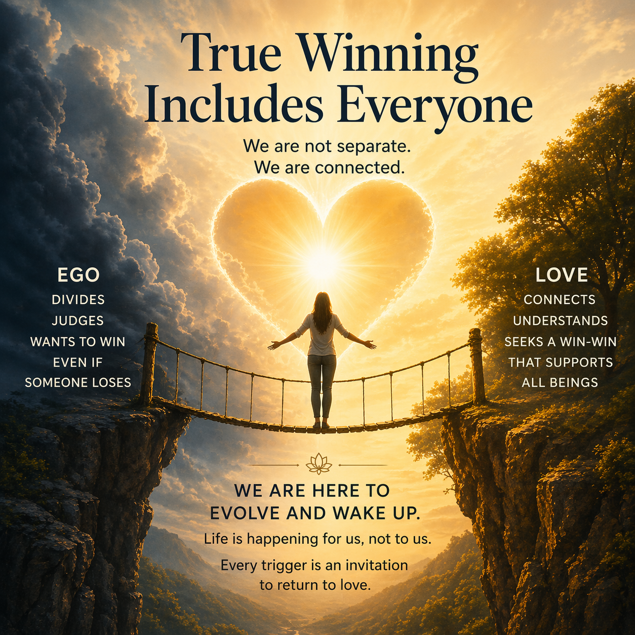 true winning includes everyone inspirational quote image